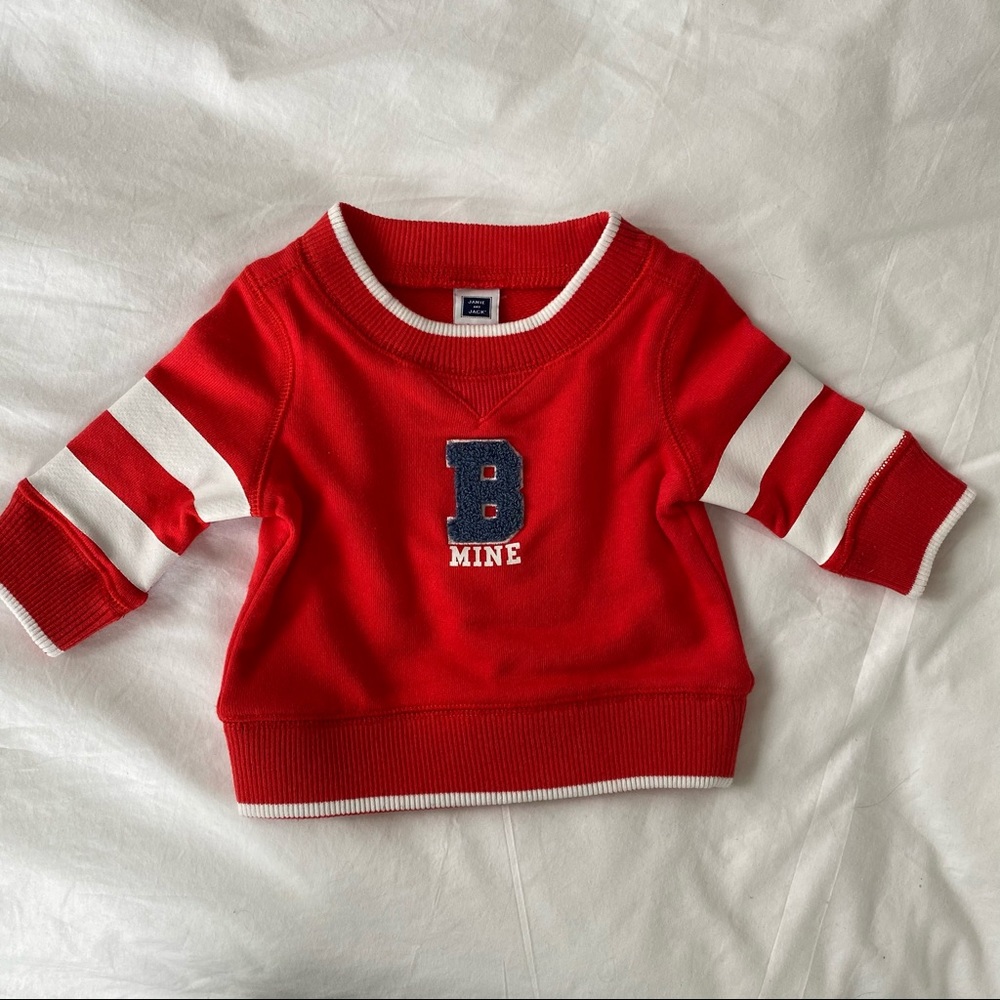 JANIE AND JACK 0-3 Valentines sweatshirt sweater